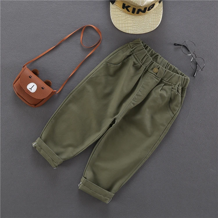 Fashion Baby Boy Casual Pants Cotton Button Infant Toddler Children Trousers Long Baby Boys Loose Pant Clothes 1-10Y boys pants