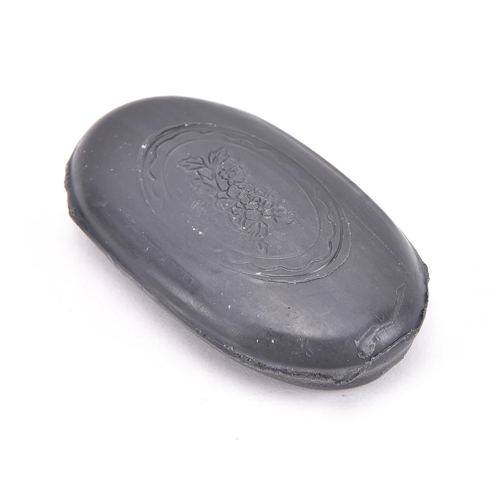 

1Pc Tourmaline Soap Face&Body Clear Anti Bacterial Lighten Freckles Beauty&Health Care Active Energy Black Bamboo Charcoal Soap