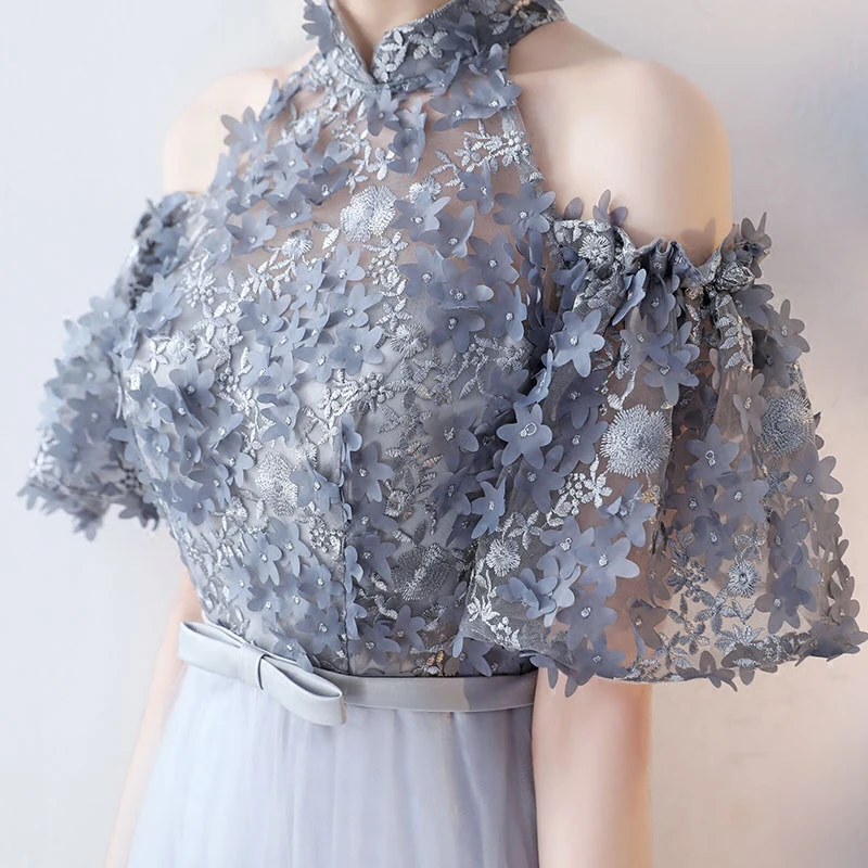 Серое платье подружки невесты, короткое платье, новинка, большой размер, студенческий костюм, короткие платья подружки невесты, элегантное женское платье для свадебной вечеринки