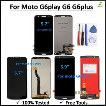 

For Motorola MOTO G6 LCD Display Touch Screen Digitizer Assembly Replacement For Moto G6 G6Plus G6 Play LCDs Screen+ Free Tools