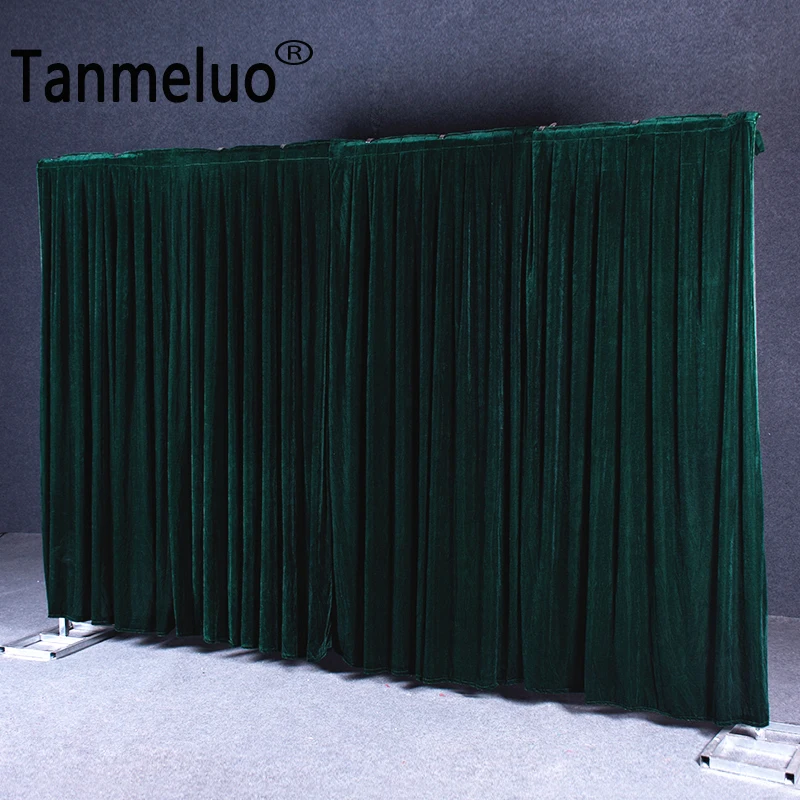 Flannel Velvet Thicken Wedding Backdrop Curtain Drapes Wedding Supplies Party Event Birthday Stage Background Drapery Decoration