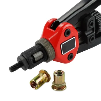 

Hot Sale RIVET NUT TOOL Hand Blind Riveter, Riveting Tools 7pcs Mandrel M3 - M12 High Quality