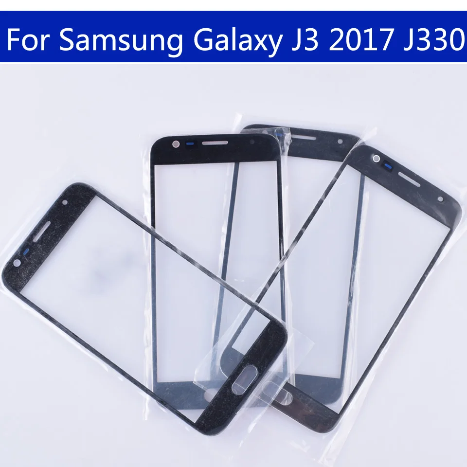 5," сенсорный экран Экран J330 для Galaxy J3 J330 J330F SM-J330FN SM-J330N SM-J330F/DS ЖК-дисплей спереди Сенсорный экран Стекло всей наружной поверхности линз