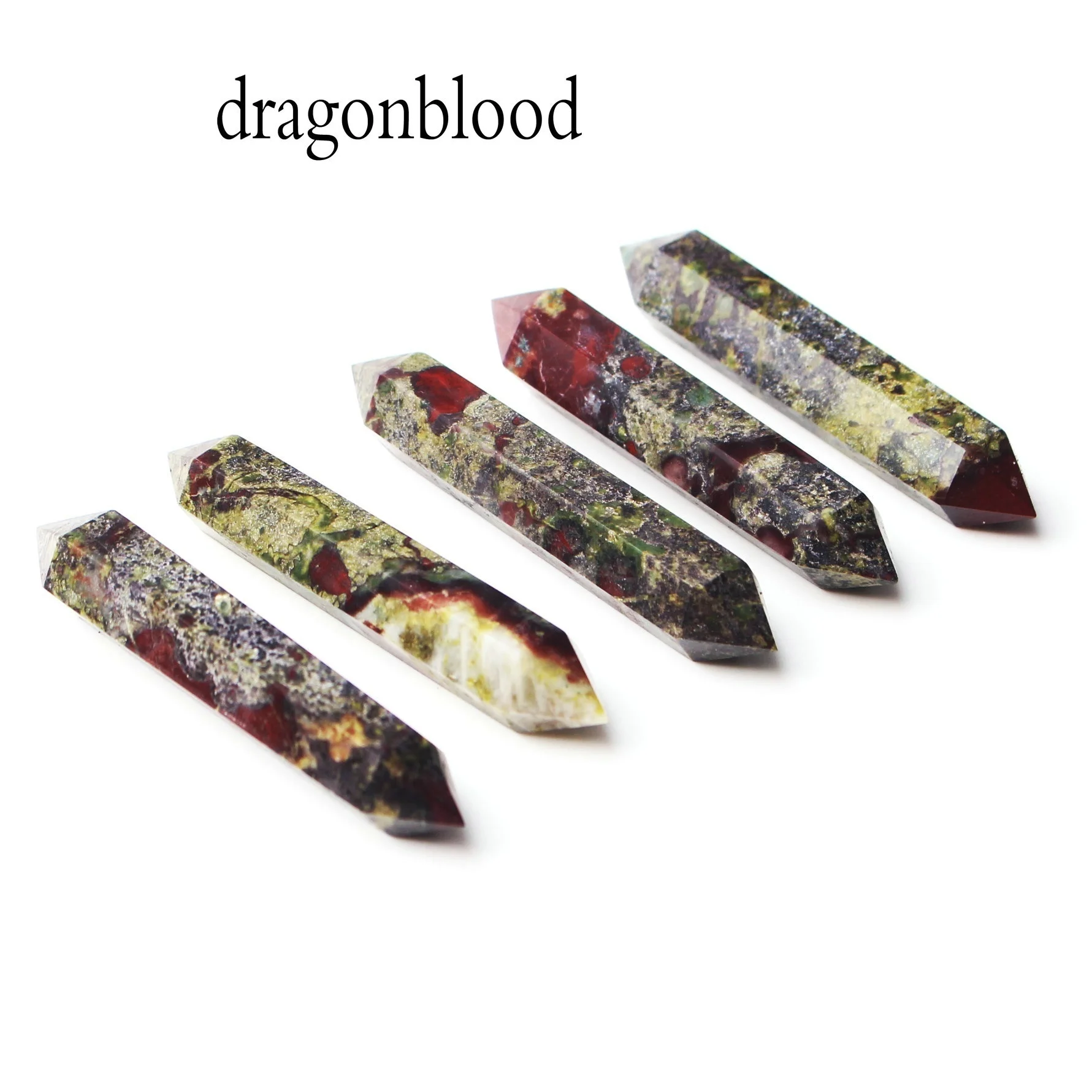 Dragon blood stone 1 шт. 55-60 мм натуральный голубой песчаник Кристалл обелиска DT лечебный Жезл Рейки подарок, ожерелье с подвеской - Цвет: Dragon blood stone