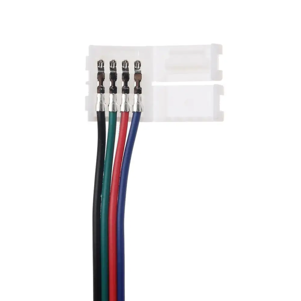 4 штифта 10 мм 17 см RGB LED ленточный светильник разъем адаптера провод для 5050