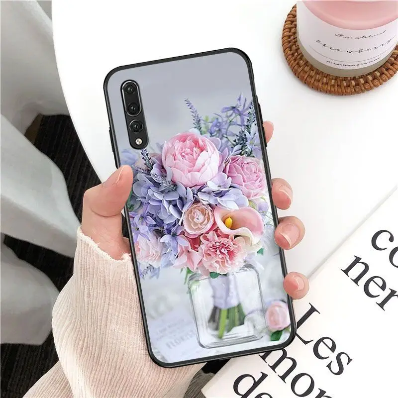 Elegant Pink Purple Peony On the Vase