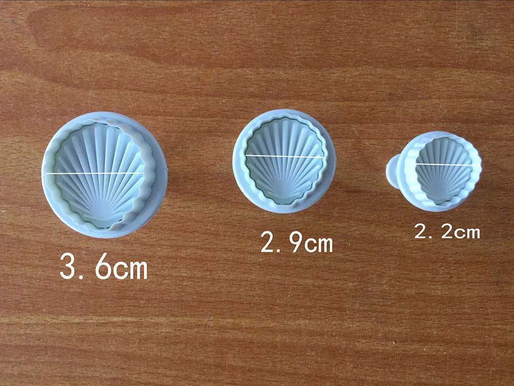 3 шт помадка украшения торта плунжера резак оболочки формы инструменты формы печенья Moldcookie резак набор