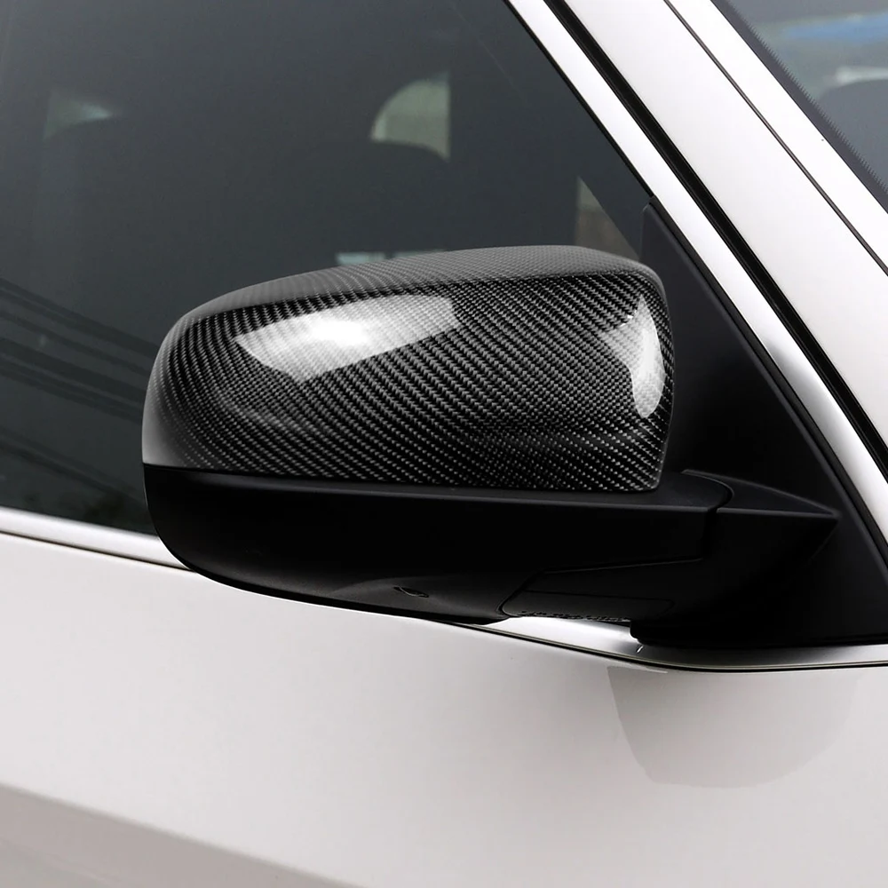

Auto Accessories Car Wing Mirror Cover Carbon Fiber Rearview Mirror Caps Replacement Decoration For BMW X5 X6 E70 E71 2007-2013