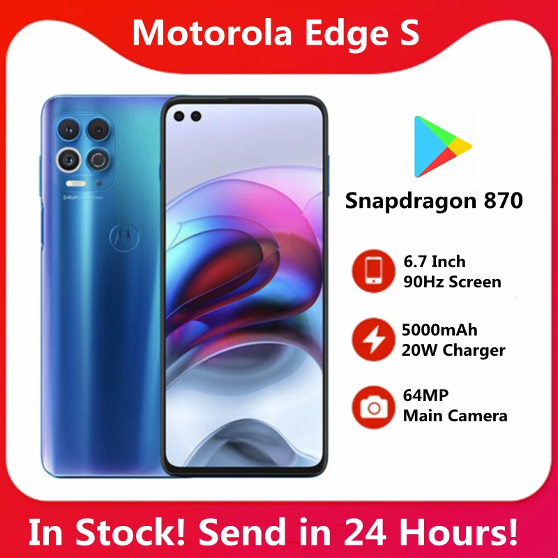 Original Motorola rand s 6G 128G 5G SmartPhone 6.7 ''90Hz Bildschirm Snapdragon 870 5000mAh batterie 64MP Wichtigsten Kamera NFC LPDDR5 UFS