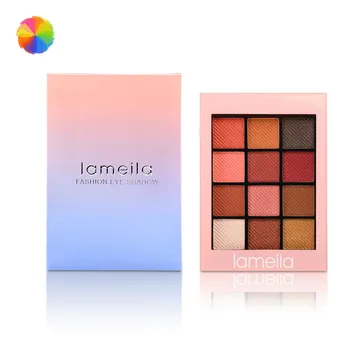 

12 Colors Eyeshadow Palette Waterproof Makeup Long Lasting Smoky Shimmer Matte Eye Shadow Cosmetics