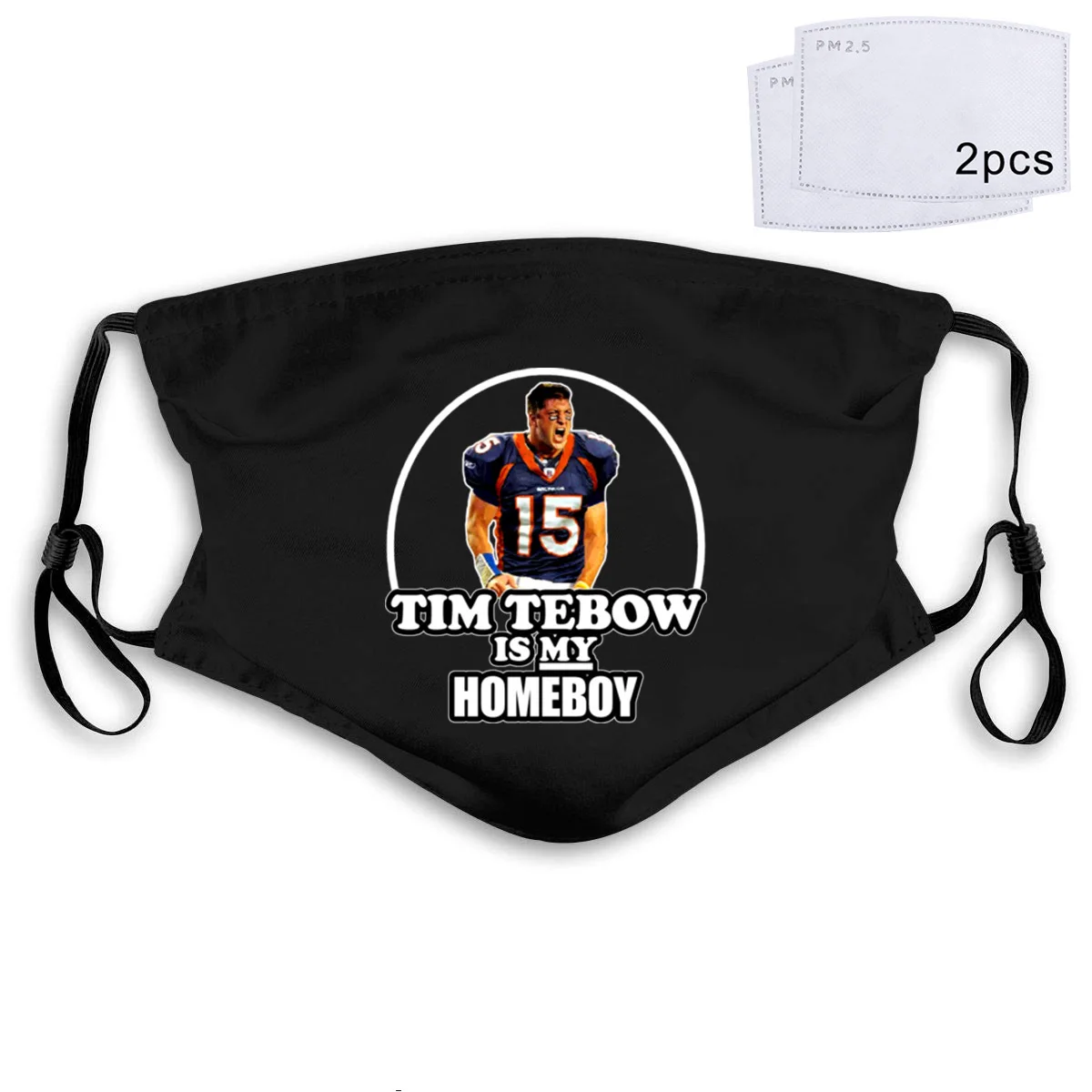 Футбольная маска Tim Tebow Is My Homeboy Broncos PM2.5 | Аксессуары для одежды