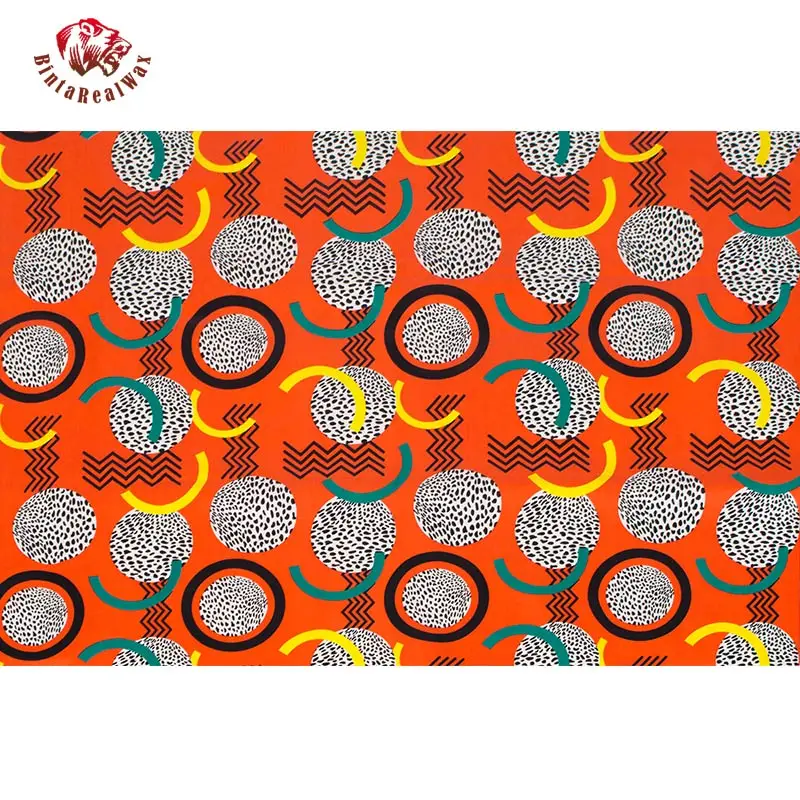 Горячая Распродажа африканская настоящая BintaRealwax Гарантированная хлопковая голландская Новая модная африканская ткань для вечернего платья