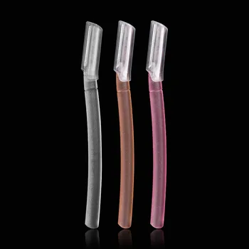 

12pcs Women Eyebrow Trimmer Facial Hair Remove Razor Eyebrow Epilator Eye Brows Blades Shaver Knife Cosmetic Tool G0324