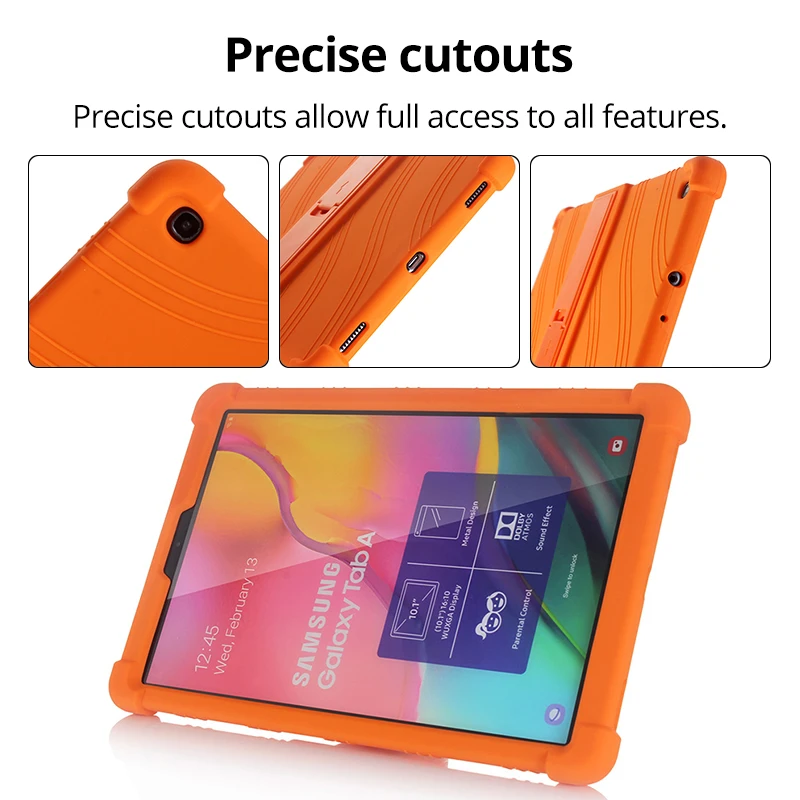 Case for Samsung Galaxy Tab A 10.1 2019 T510 S6 Lite 10.4 P610 8.0 T290 S5E 10.5 T720 Kids Case Stand Silicone Shockproof Cover-3
