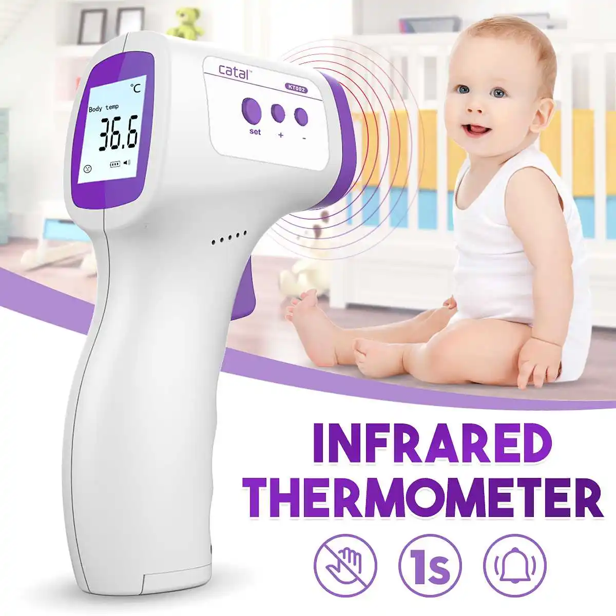 

Muti-fuction Baby/Adult Digital Termometer Infrared Forehead Body Thermometer Guns Non-contact Temperature Measurement Device