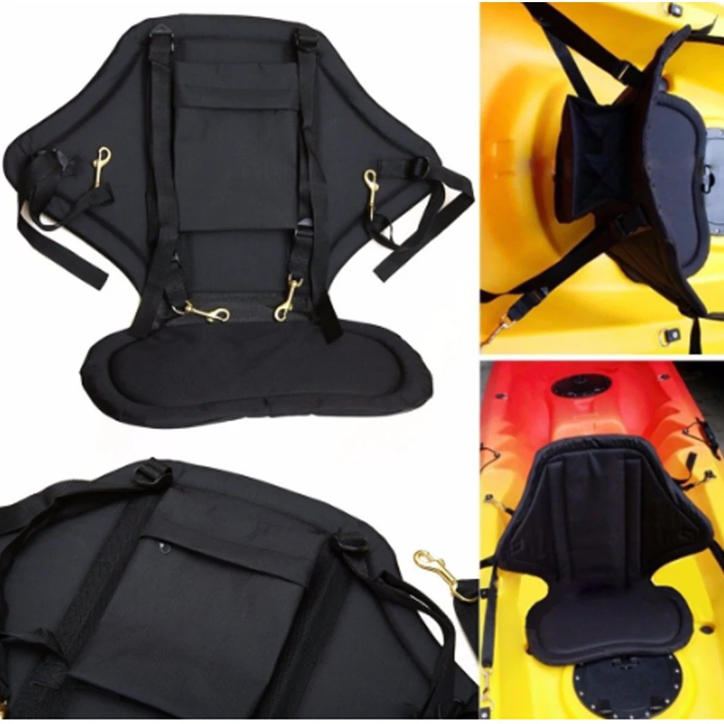 Universal Deluxe Kayak Seat Padded Sit On Top Canoe Boats Cushioned Pad Boat Accessories Back | Спорт и развлечения