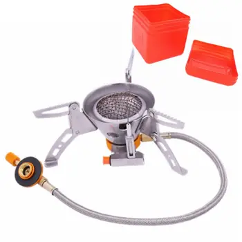 

Mini Camping Stove Outdoor Burner Folding Outdoor Windproof Folding Electronic Ignition Safe Furnace Stoves For Camping Barbecue