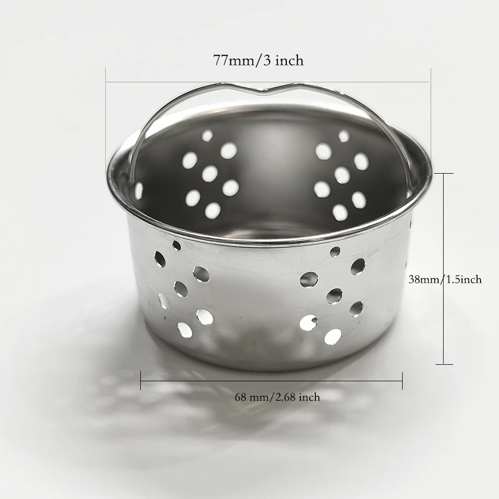Kitchen Sink Garbage Filter Mesh Basket Sink Drainage Filter Anti-clogging Drainage Fittings 304 Stainless Steel Matte Black
