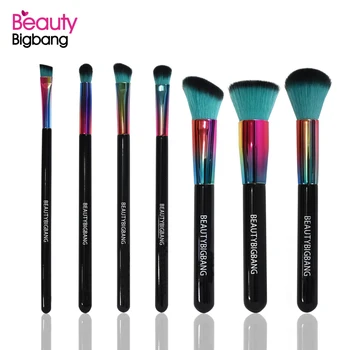 

BEAUTYBIGBANG 7pcs/set Professional Unicorn Cosmetic Makeup Brush Rainbow Makeup Handle Foundation Concealer Cosmetic Kit