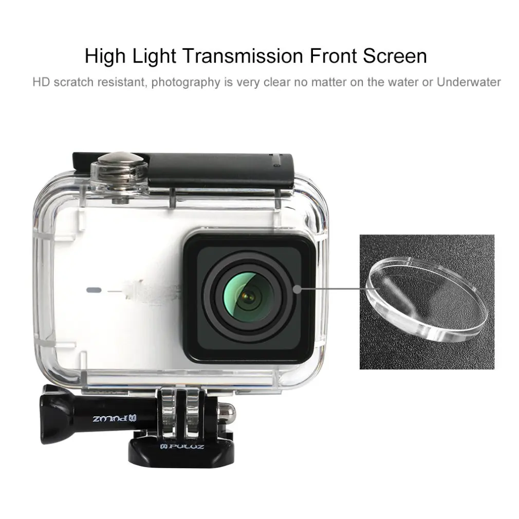 PULUZ 45 м подводный водонепроницаемый корпус Дайвинг чехол для Xiaomi Xiaoyi II 4K экшн-камера Sports водонепроницаемый чехол