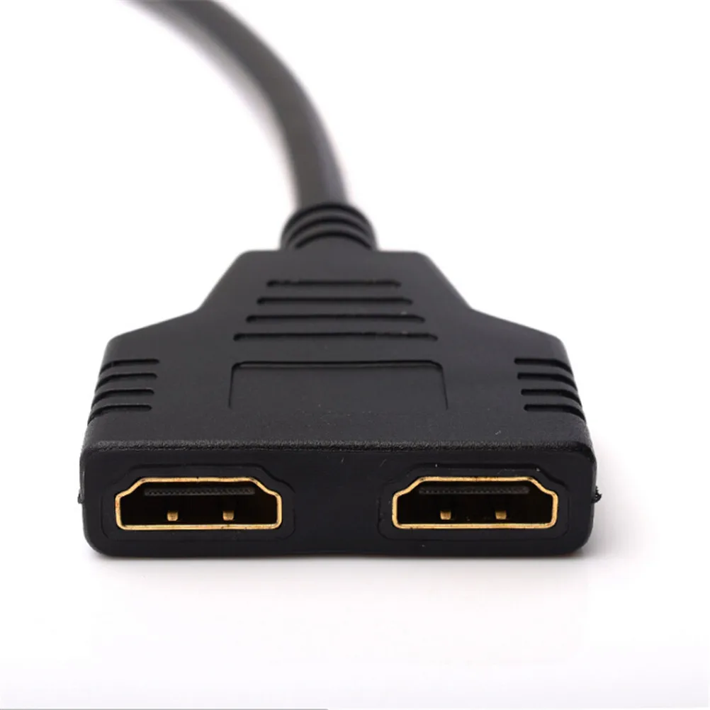1080P 2 порта видео кабель HDMI переключатель HDMI разветвитель 1 в 2 Выход HDMI штекер к HDMI Женский адаптер конвертер для ПК Дисплей