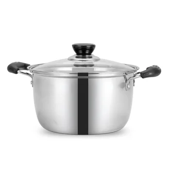 

Cookware Stainless Steel Pot 1.5L-4L Double Bottom Soup Pot Nonmagnetic Cooking Multi-purpose Cookware Non-stick Pan General Use