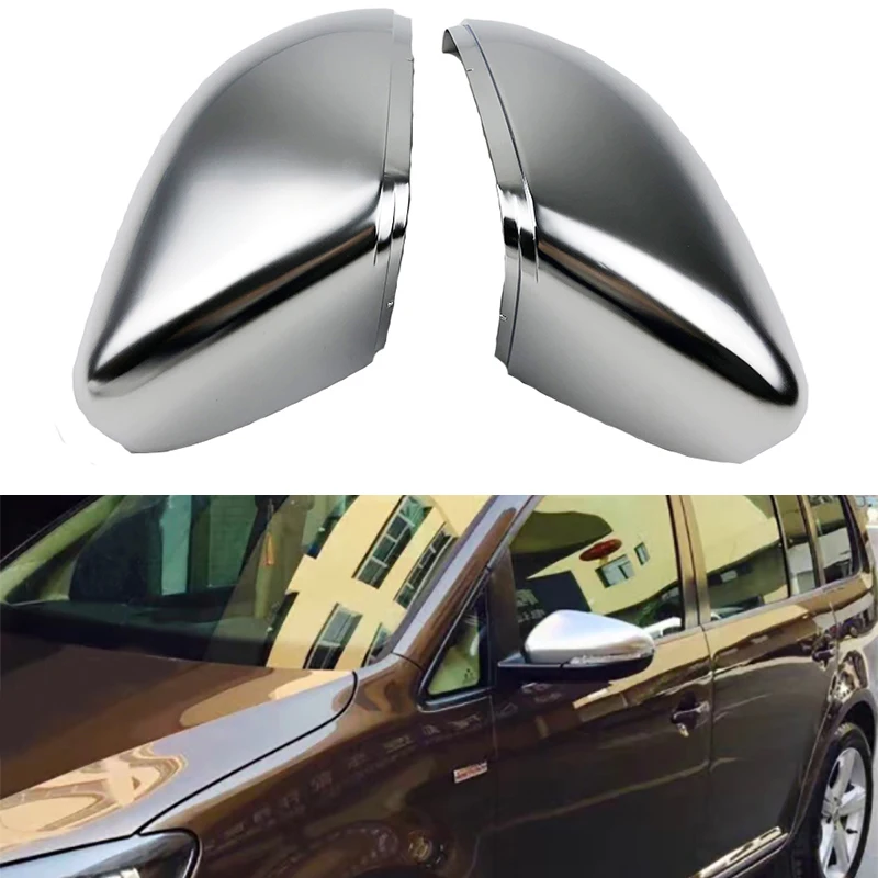 

Fit for VW Golf 6 Touran Bora PassatCollar Pearl nickel matte silver Rearview Mirror Protection Cover Shell Car Mirror Cover