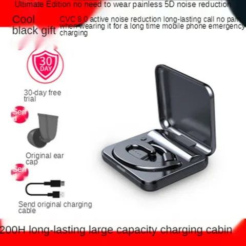 Integrated Bone Conduction Type Hanging Ears Monaural Bluetooth-compatible Wireless Headset, Wireless Headset With Warehouse