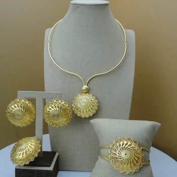 

Yuminglai Italian Designer Jewelry Dubai Gold Jewlery Exquisite Jewelry Sets FHK6438