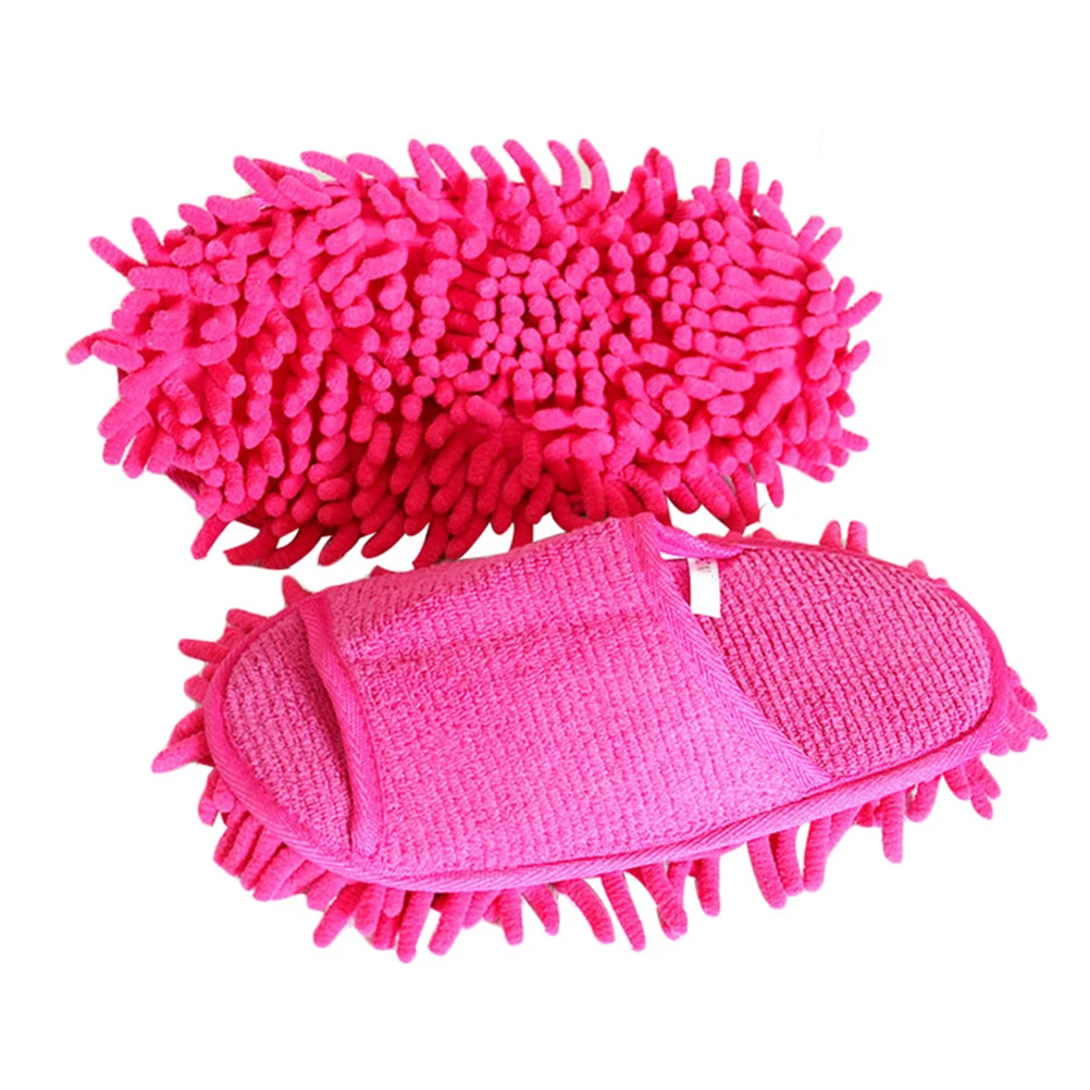 1 пара тапочек из микрофибры Chenille женские домашние тапки Швабра для уборки пола