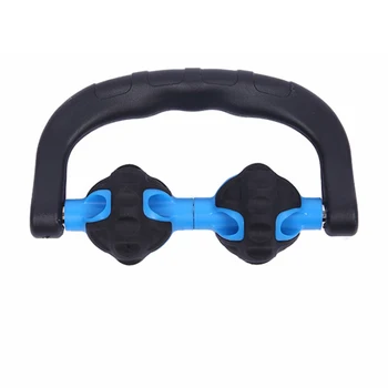 

Handheld Massage Roller Double Wheels Muscle Relax Ergonomic Neck Leg Manual Exercise Pain Relief Arm Body Fitness Portable