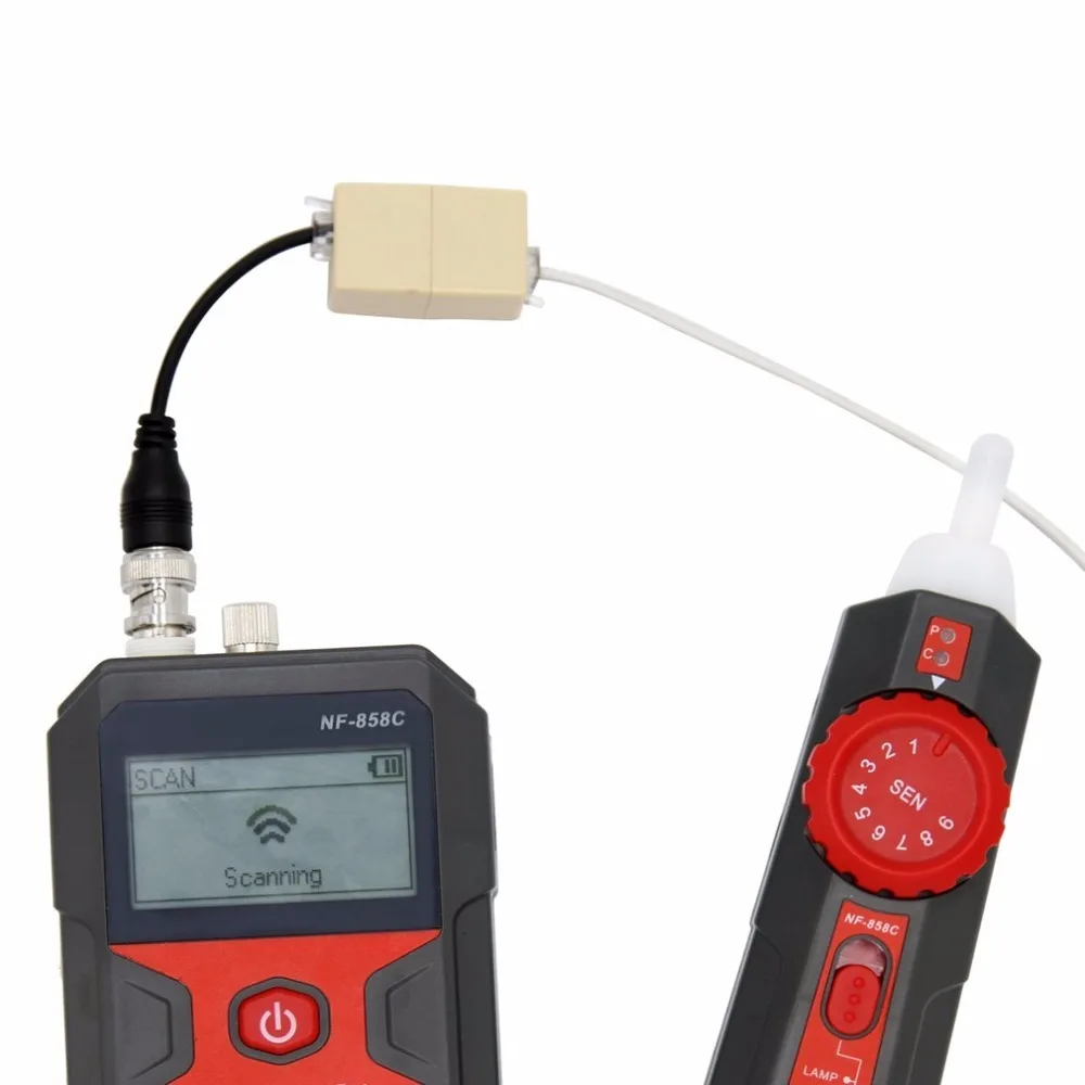 Noyafa NF-858 Network Cable Line Locator Portable Wire Tracker Cable Tester Finder For Cable Testing RJ11 RJ45 BNC Line