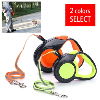 

3M/5M/8M Automatic Telescopic Reflective Traction Rope Solid Color ABS + Nylon Material Anti-slip Durable Dog Cat Pets Leash