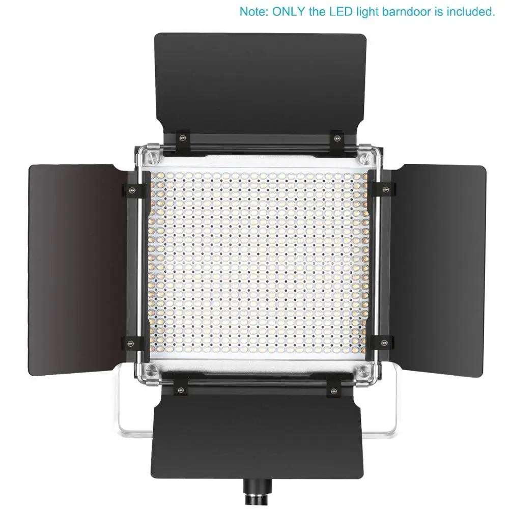 Neewer, профессиональный светодиодный видео светильник, дверь сарая для Neewer, 480 светодиодный светильник, панель, прочная металлическая конструкция(в комплекте только шторка