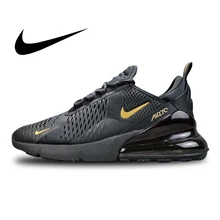 Оригинальные мужские кроссовки для бега Nike Air Max 270, классические удобные дышащие легкие спортивные уличные кроссовки с сеткой, AH8050-007