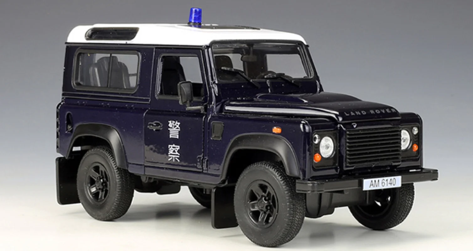 Welly 1:24 Land Rover Defender Hongkong полицейский автомобиль литая модель автомобиля новая в