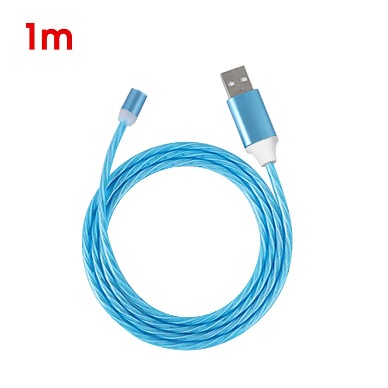 Магнитное светящееся зарядное устройство type-C type C USBC Micro USB для iPhone для samsung для Xiaomi быстрое зарядное устройство кабель Anker зарядный шнур - Цвет: 4828202