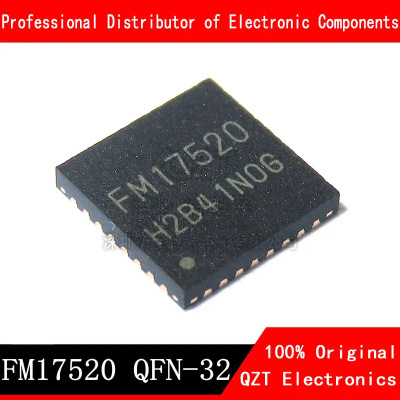10pcs/lot FM17520 17520 QFN-32 RF card chip new original In Stock xnrkey original pcf7939ma transponder chip for renault remote car key card pcf7939ma chip blank