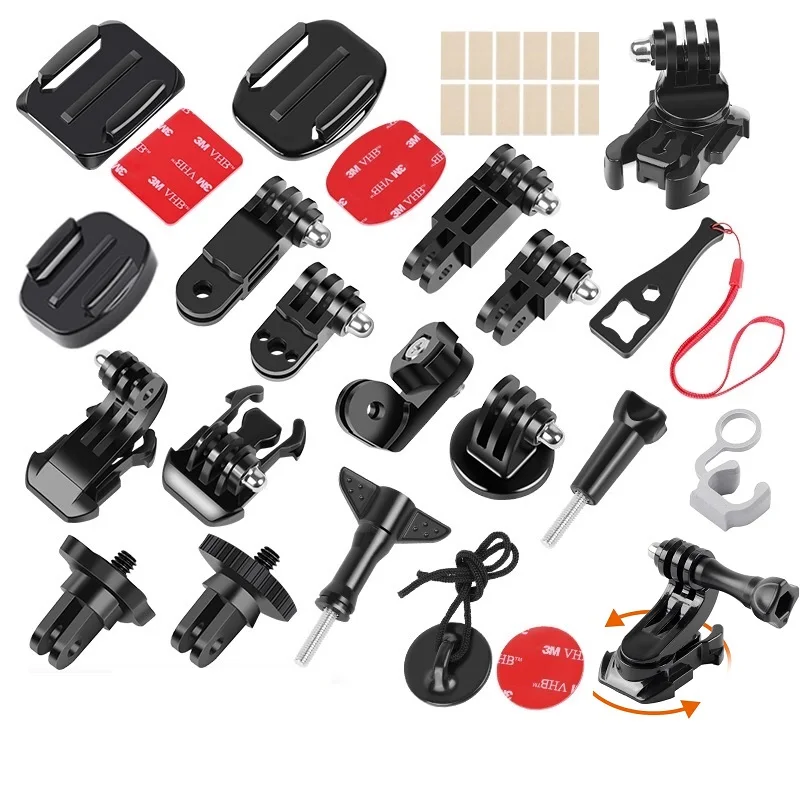 Mounts Tripod Adapter Monopod Mount Helmet Surface Base for Gopro Hero