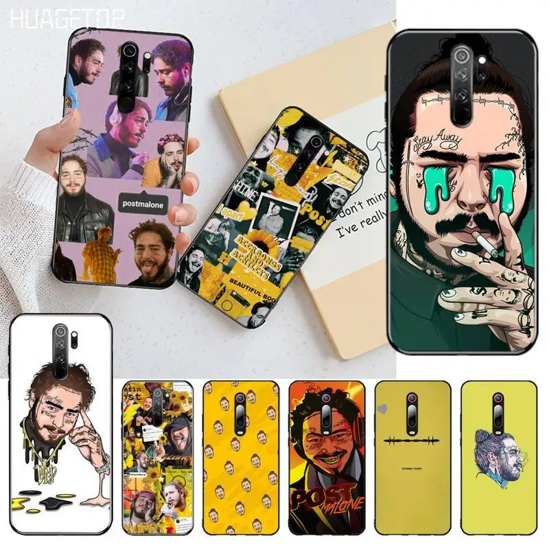 HUAGETOP post malone окрашенная фотография для Redmi Note 9 8 8T 8A 7 6 6A Go Pro Max K20 4X|Бамперы| |