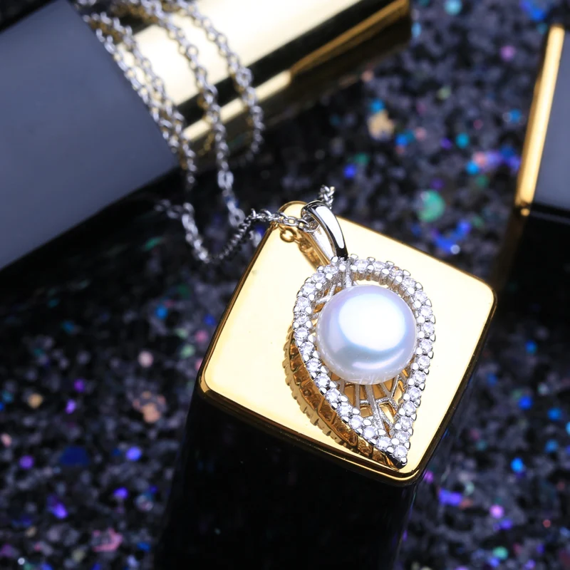 FENASY натуральное жемчужное ожерелье для женщин жемчужное ювелирное изделие персонализированный кулон с цепочкой кубический цирконий ожерелье-чокер