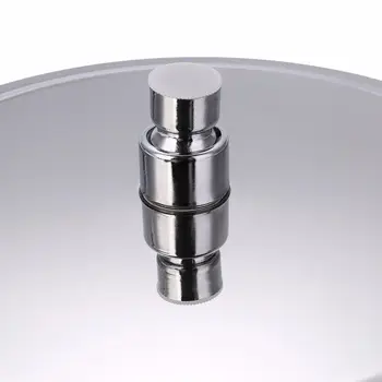 

Bathroom Round 8 Rainfall Shower Head Up Down Swivel Wall Arm Set Black/Chrome