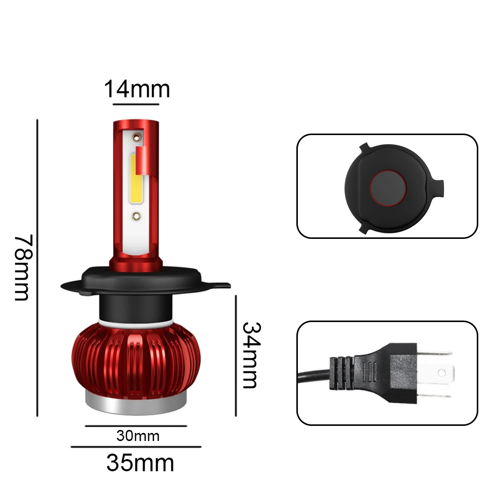 

2 Pcs Car Truck SUV LED Headlights Lamps High Brightness Waterproof Practical