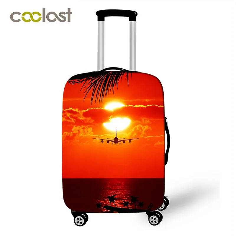 Aircraft / Airplane luggage cover for travelling baggage suitcase protective cover anti-dust trolley case covers for 18-32 inch 2
