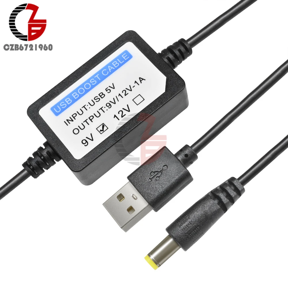 USB Booster Kabel 5V Stufe bis Zu 9/12V Konverter Adapter 1A Auf LED Display 1 