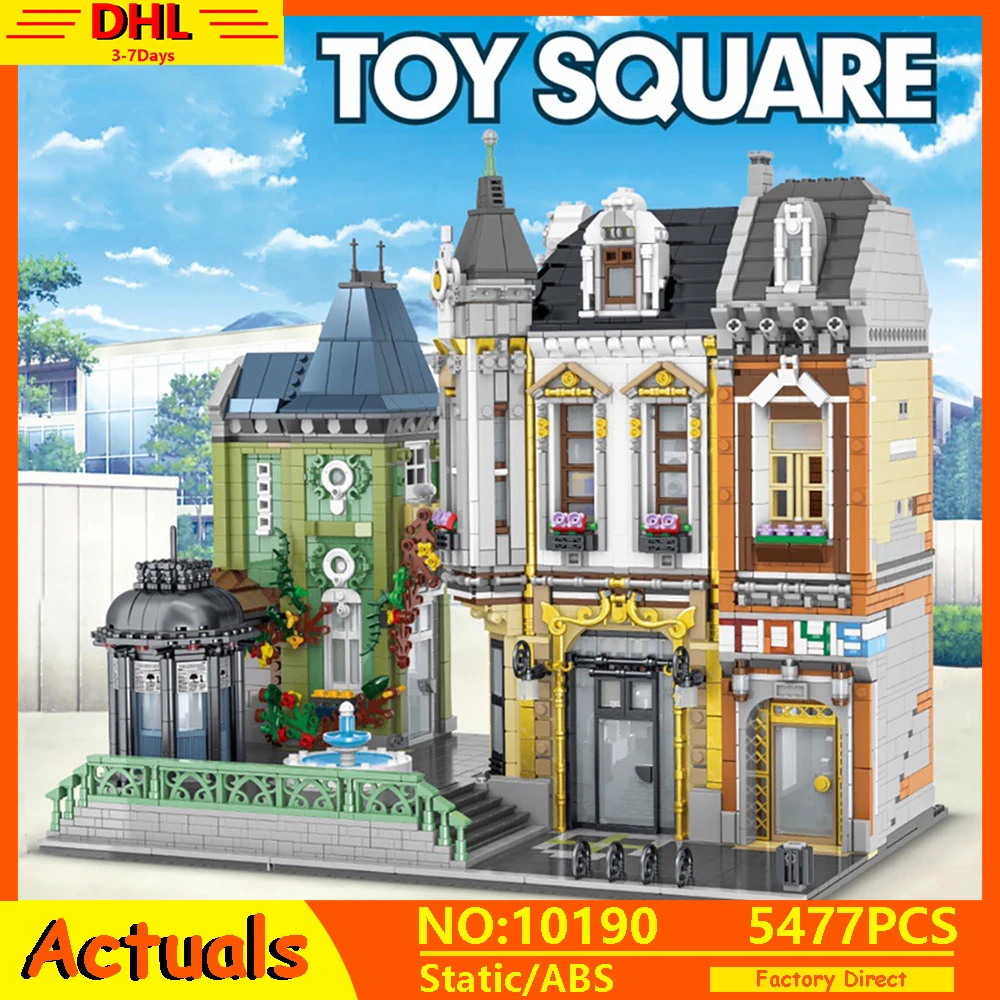 

MOC City Street View Creative Series The Toys Store Afol Square Model Building Blocks Bricks 5477PCS Toys Kids Birthdays Gifts