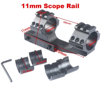 

Scope Mount 25.4mm 30mm Dual Ring Cantilever Heavy Duty Picatinnywith 20mm /11mm offset Weaver Rail Hunting Caza Black