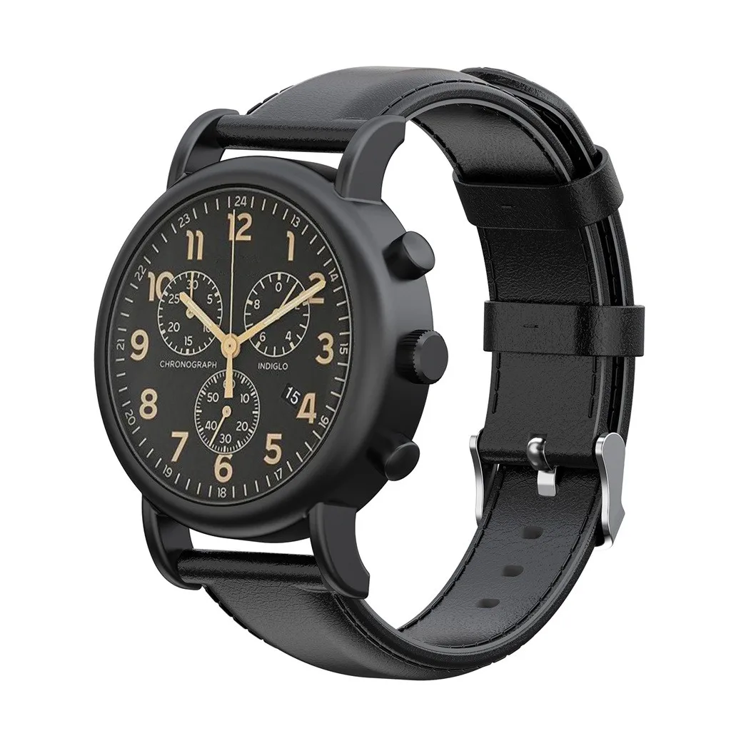 Leather Replacement Watch Band Buckle Wristband Strap for Weekender/Expedition