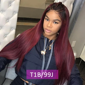 

Red Ombre Lace Front Human Hair Wig 1b 99j Lace Front Wig Straight Weave Burgundy Lace Front Human Hair Wig