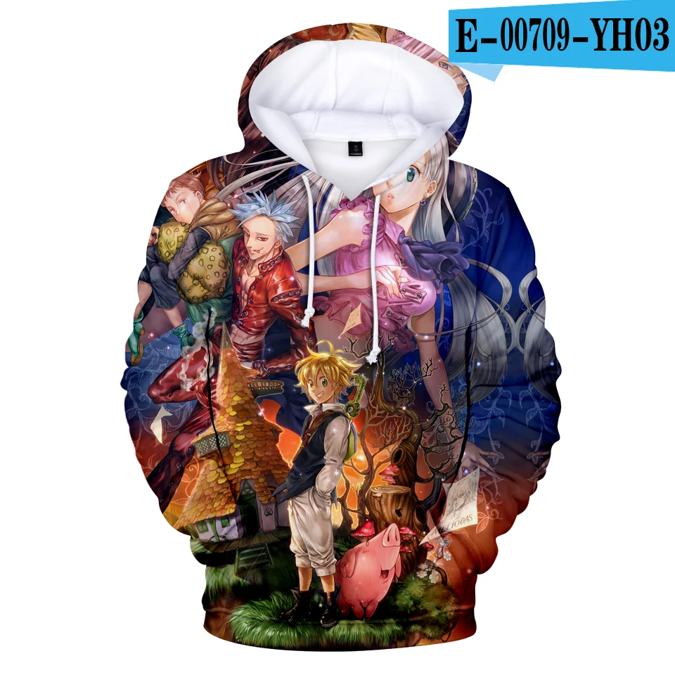 3D Meliodas 3D толстовки для мужчин/женщин модные толстовки с поп-принтом Nanatsu No Taizai крутые семь грехов melidas 3D толстовки - Цвет: 3D